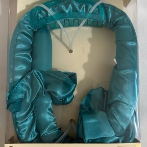 Blue Satin Hair Accessories Set